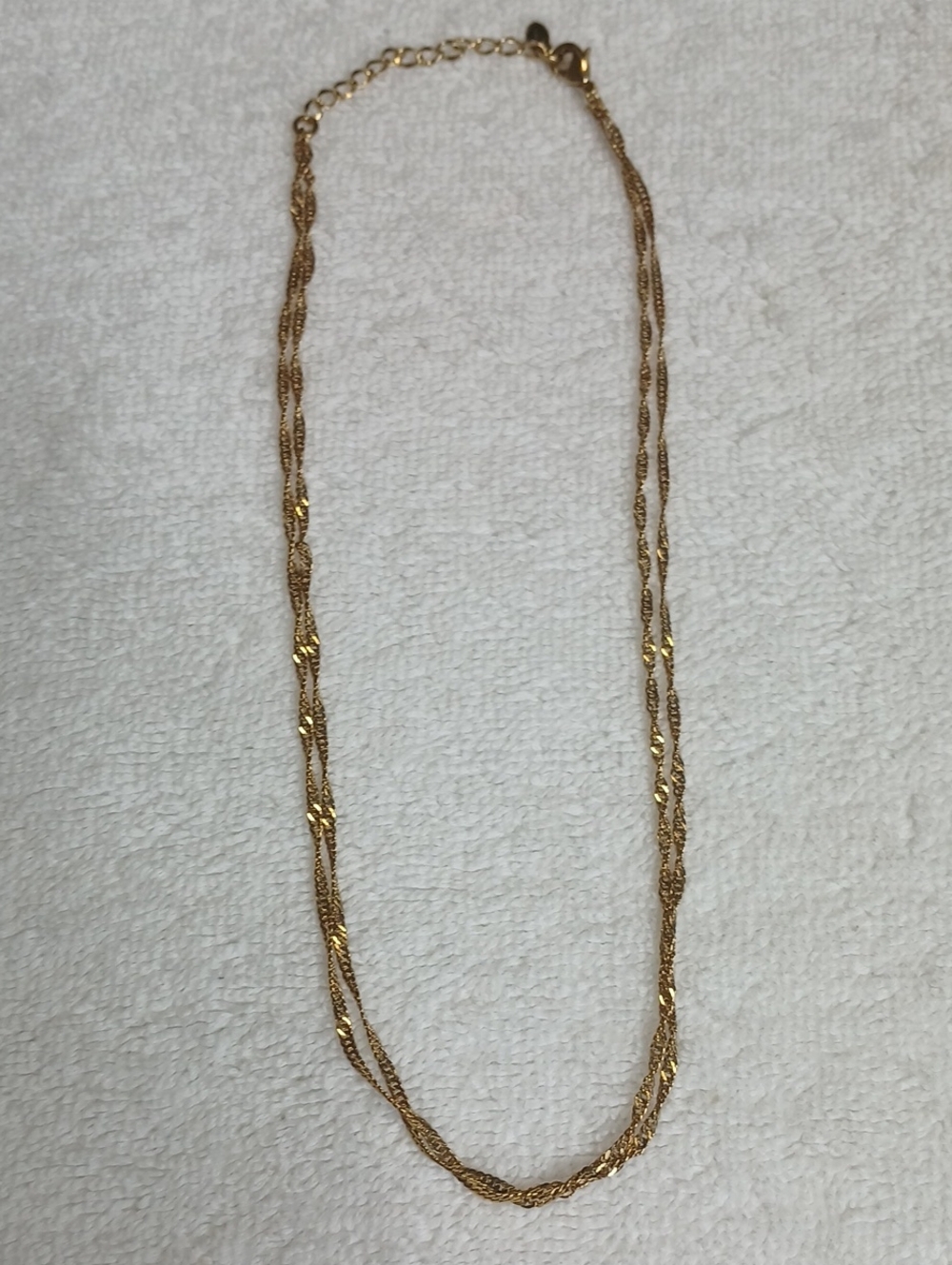 Monet Gold-Tone Double Strand Twisted Necklace